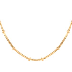 9ct Yellow Gold Beaded Chain