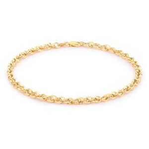9ct Yellow Gold Diamond Cut Bracelet